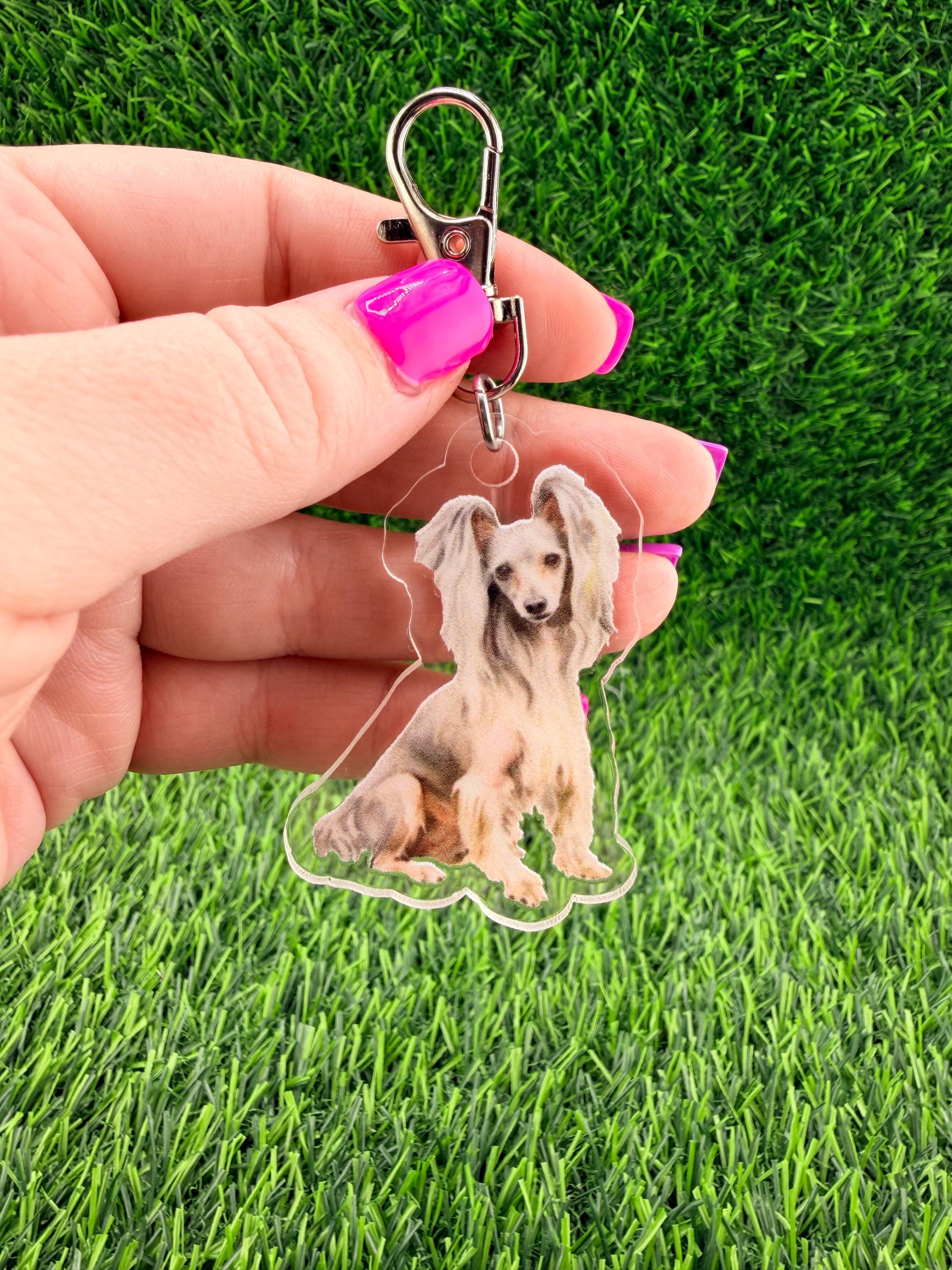 Chinese Crested Dog Keychain