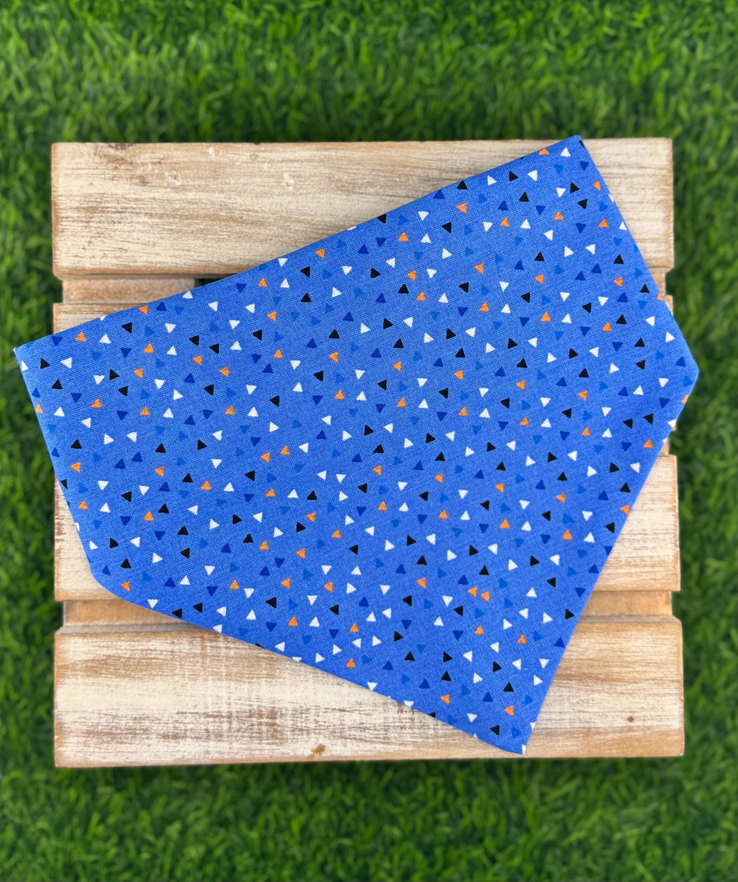 Multi-Colored Triangle Scrunchie Dog Bandana