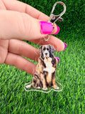 Landseer Dog Keychain