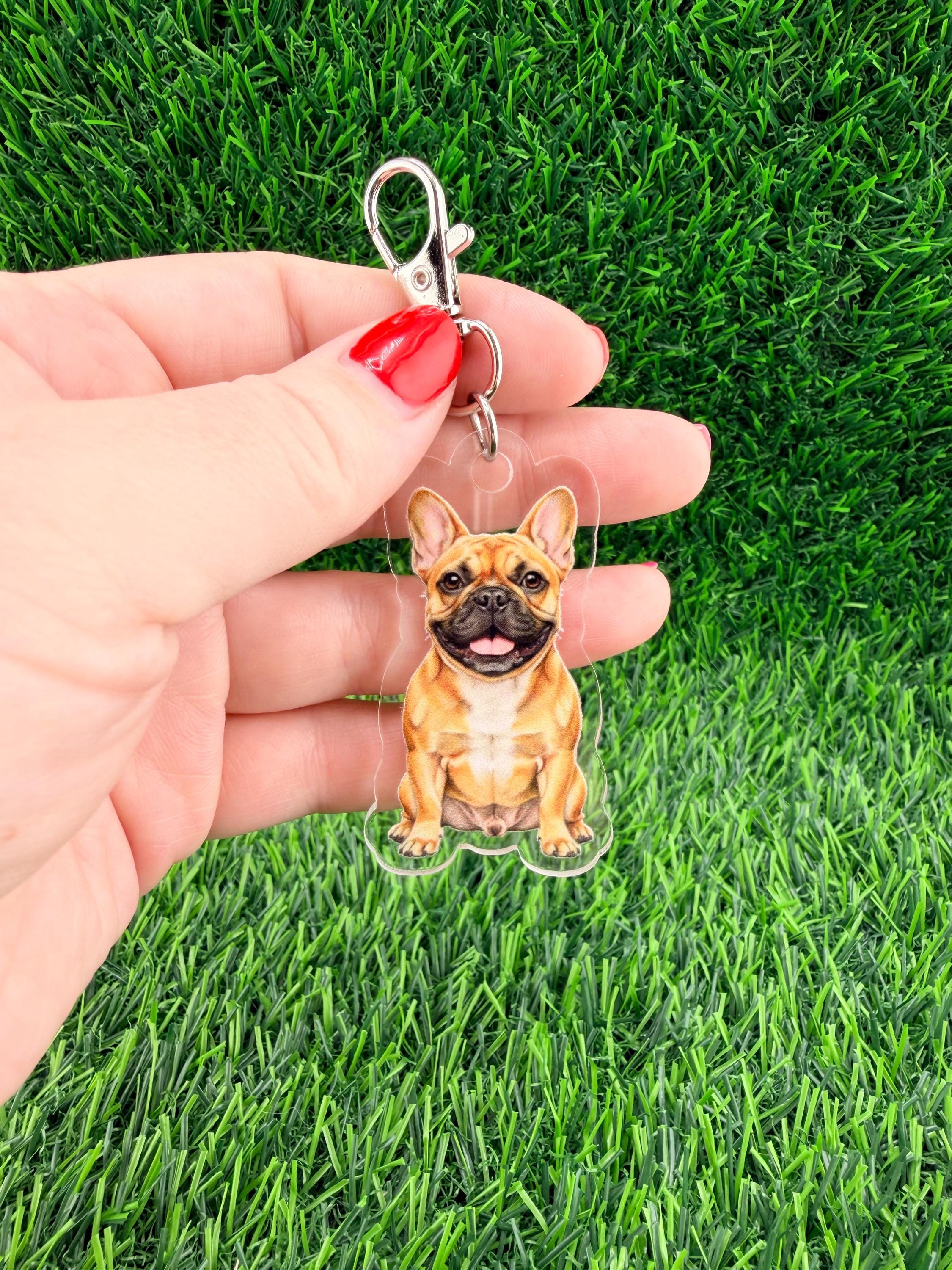 Frenchie Fawn French Bulldog Keychain