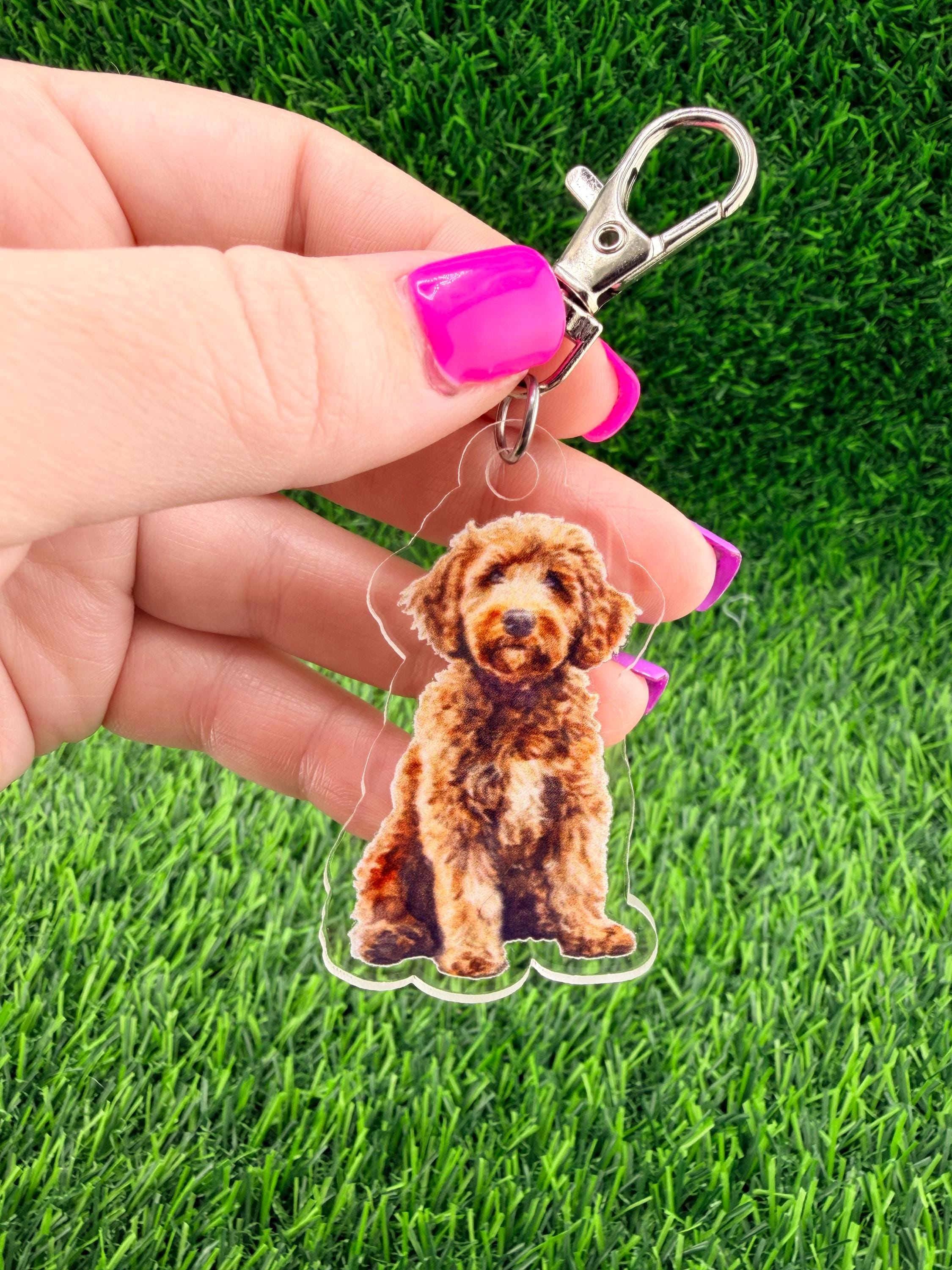 Labradoodle Dog Keychain