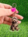 Bouvier des Flandres Dog Keychain