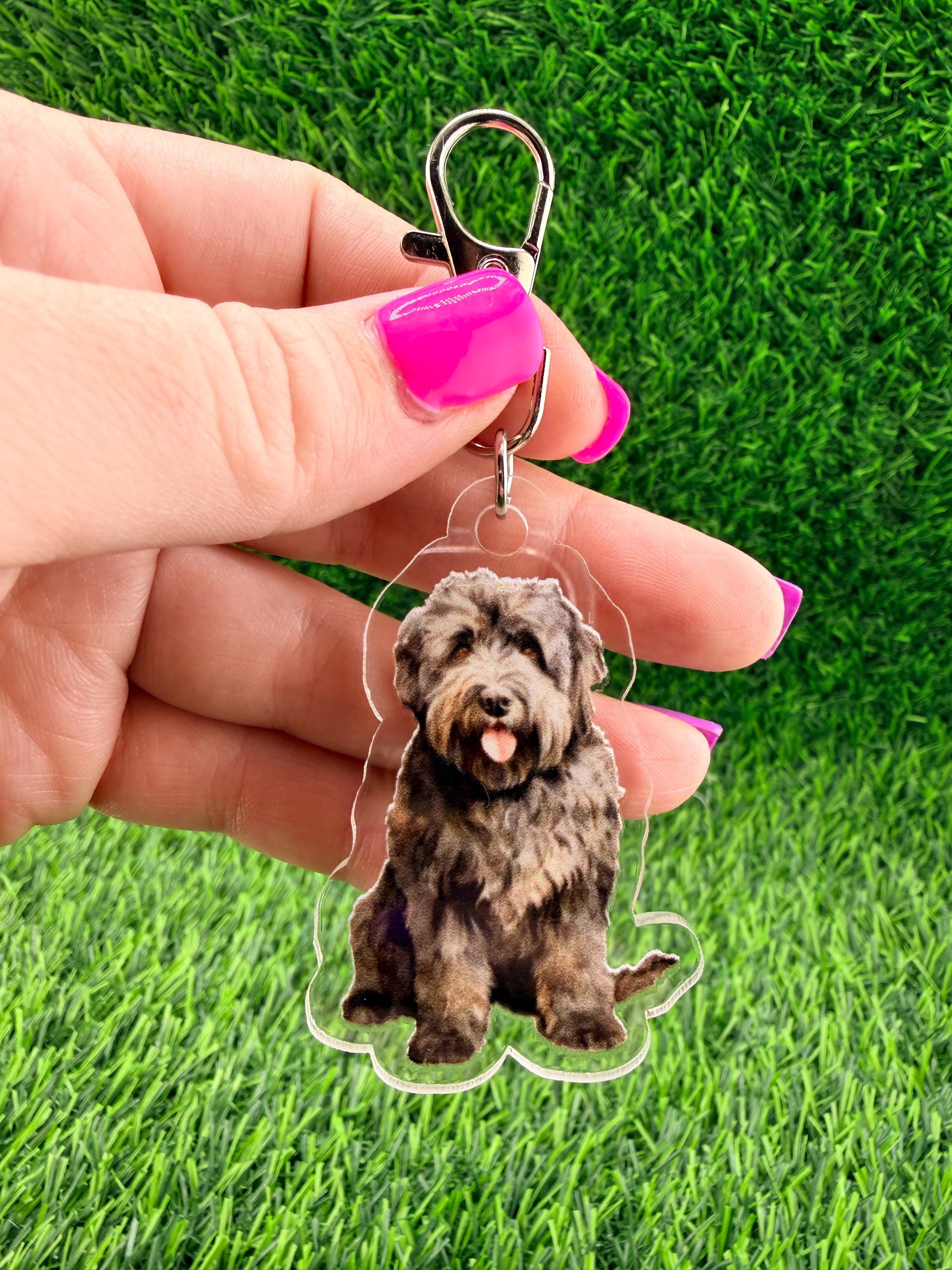 Bouvier des Flandres Dog Keychain