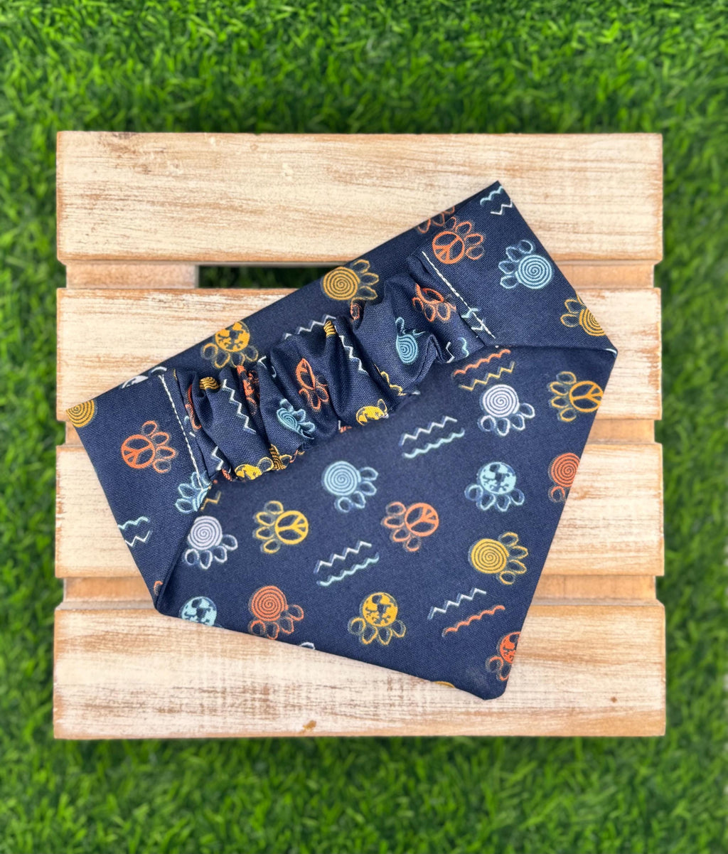 Bear Paw Scrunchie Dog Bandana