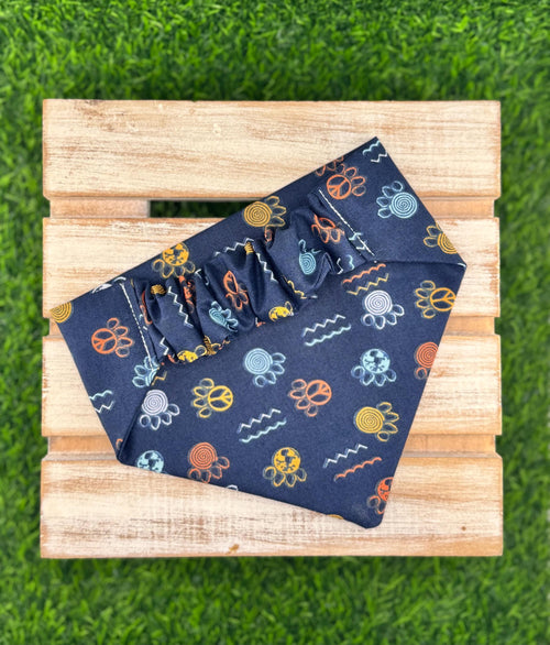 Bear Paw Scrunchie Dog Bandana