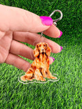 Irish Setter Dog Keychain