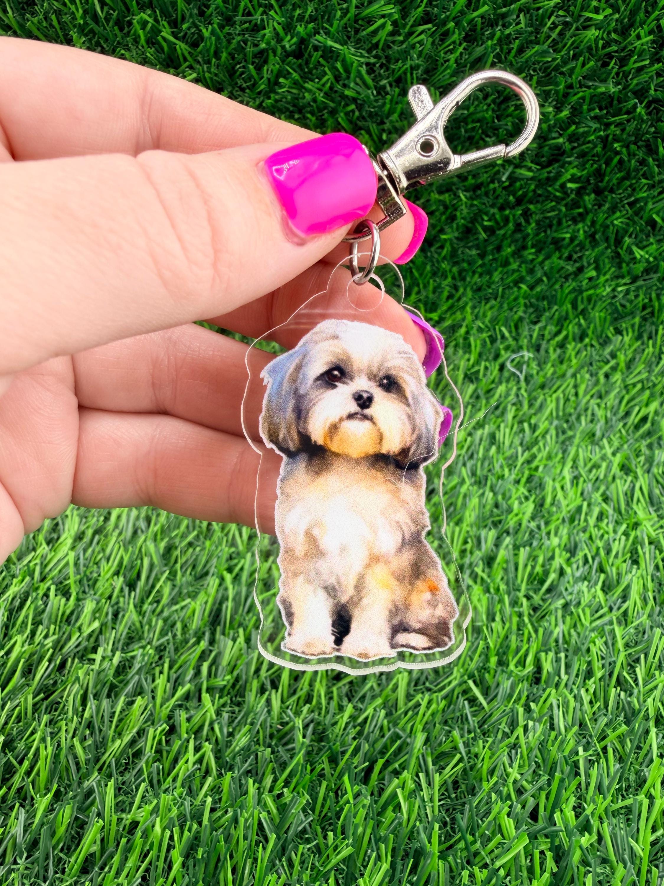 Shih Tzu Dog Keychain