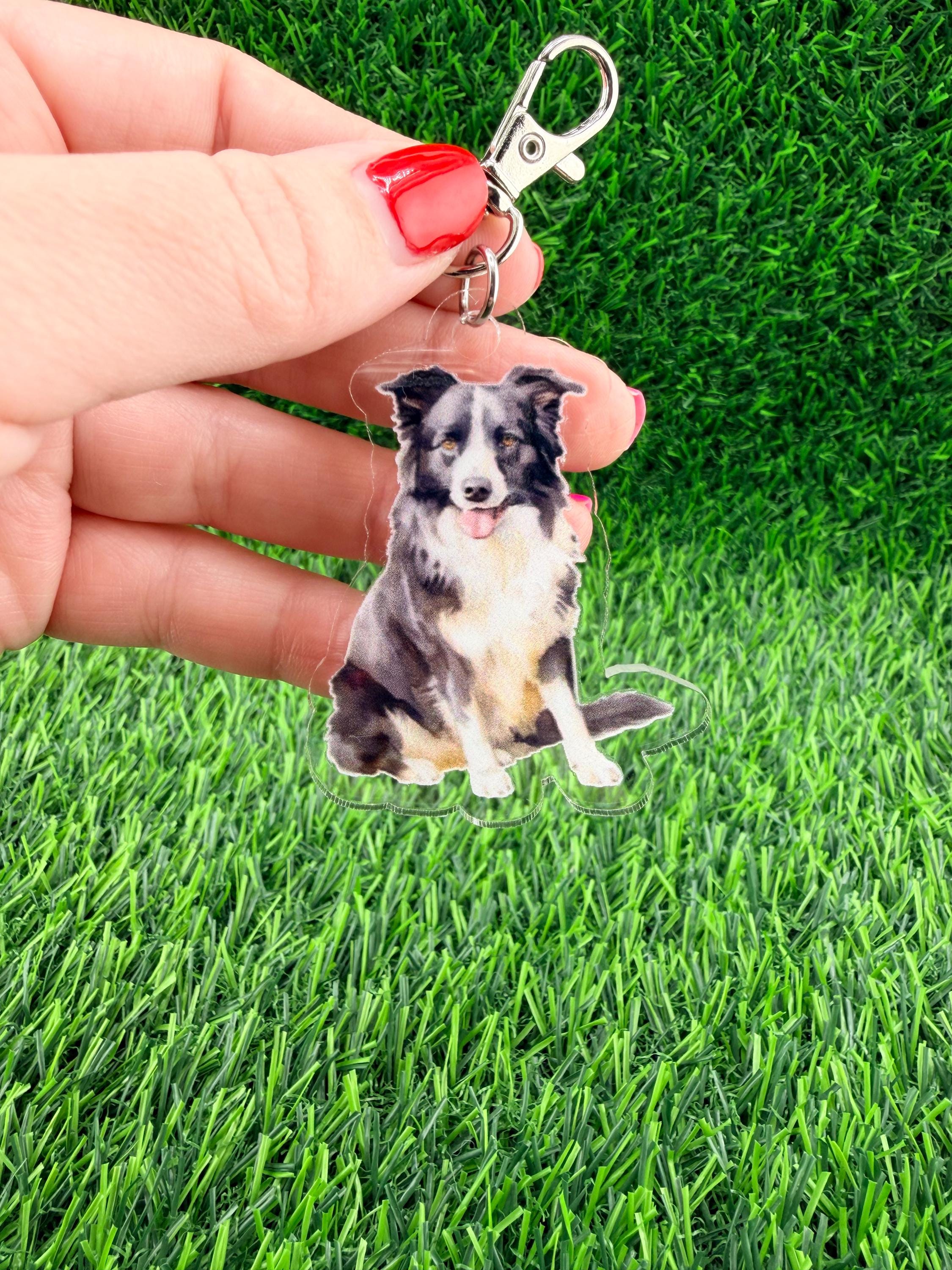 Border Collie Keychain