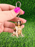 English Springer Spaniel Dog Keychain