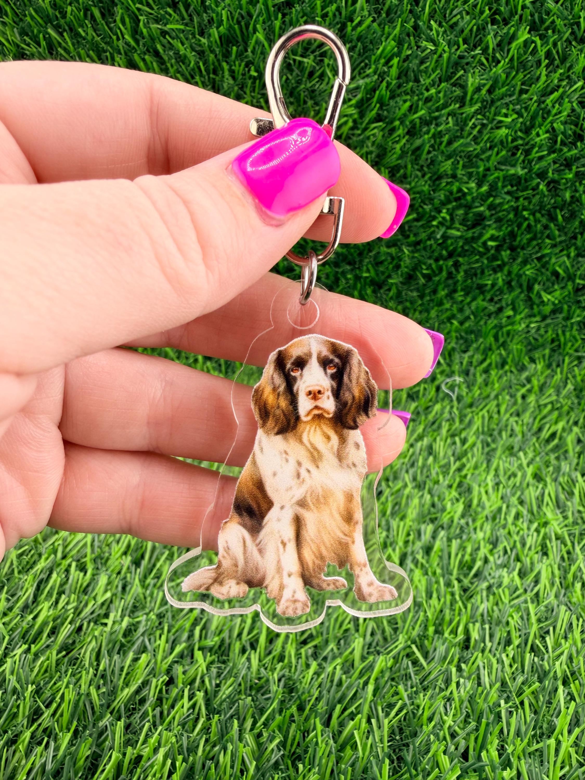 English Springer Spaniel Dog Keychain