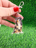 Bernese Mountain Dog Keychain