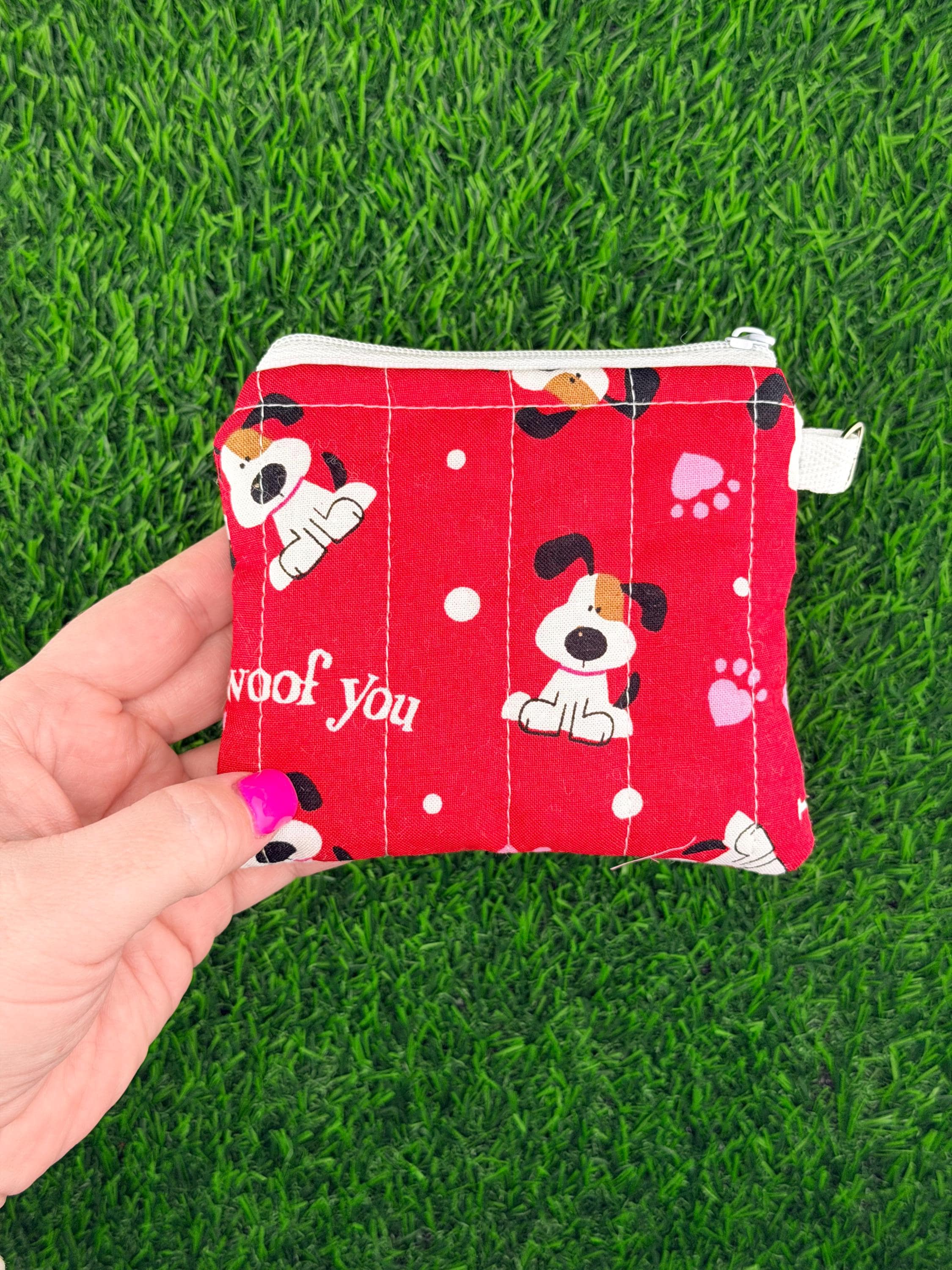 I Woof You Valentines Quilted Wallet