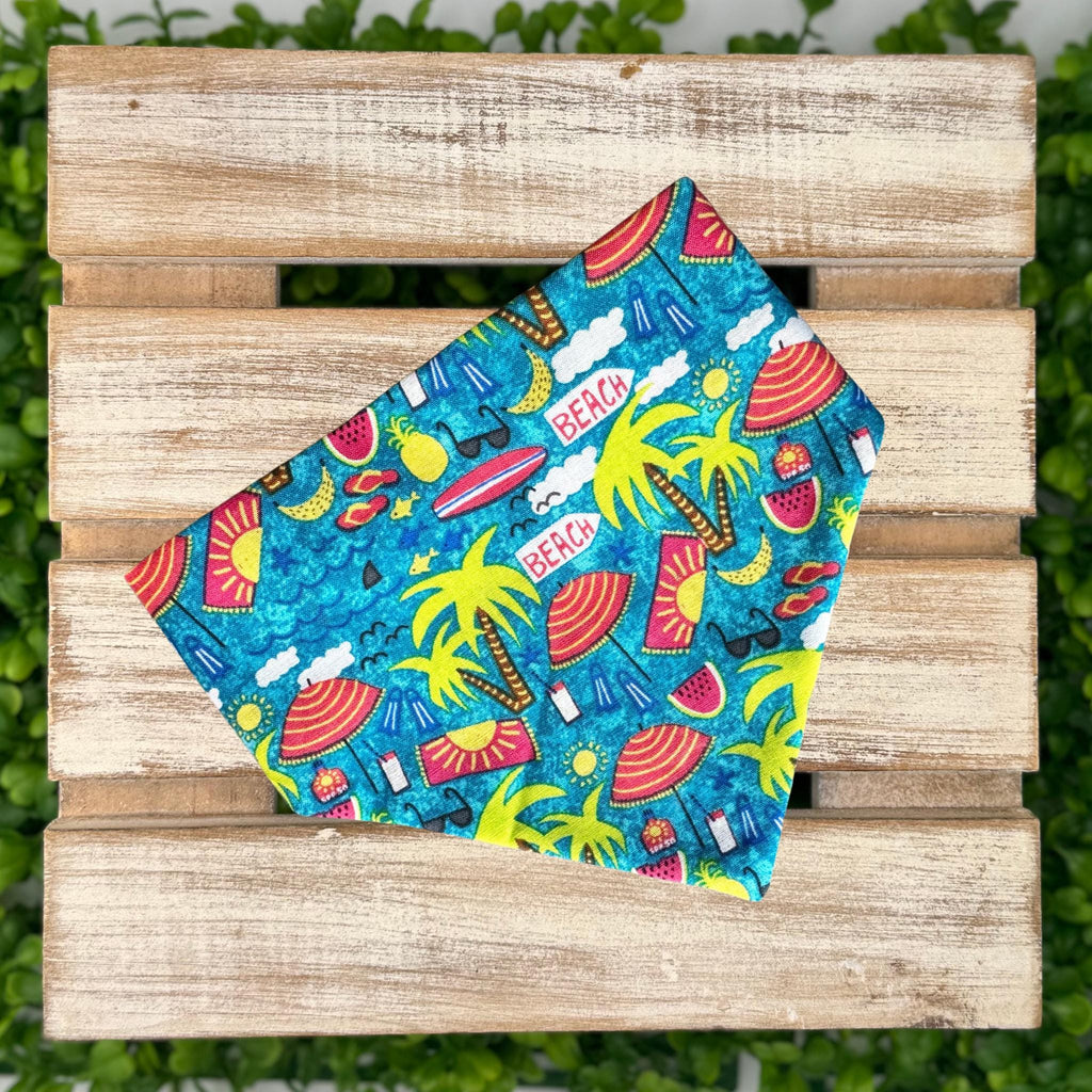 Beach Scrunchie Dog Bandana