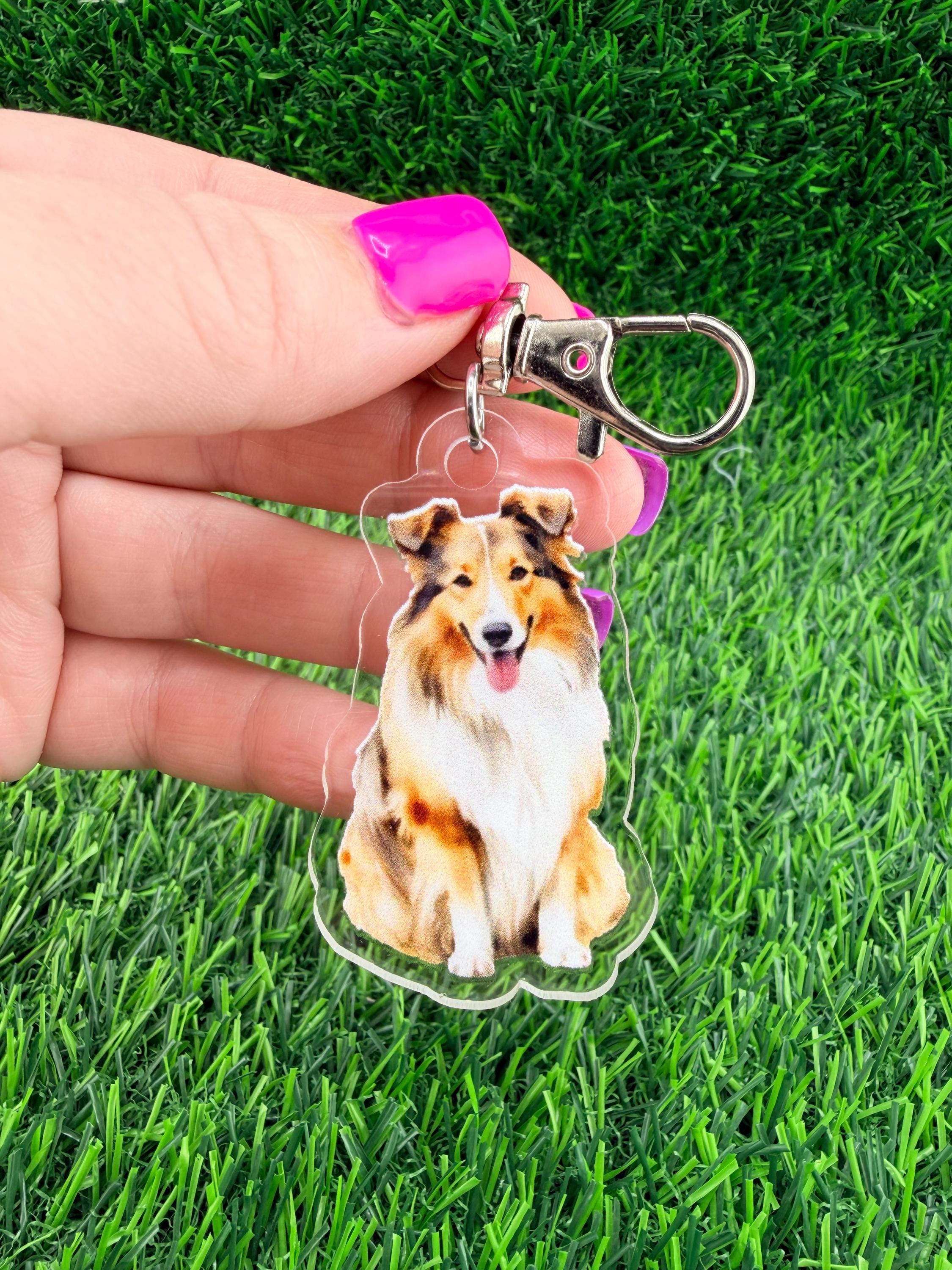 Shetland Sheepdog Dog Keychain