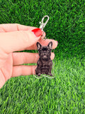 Frenchie Black French Bulldog Keychain