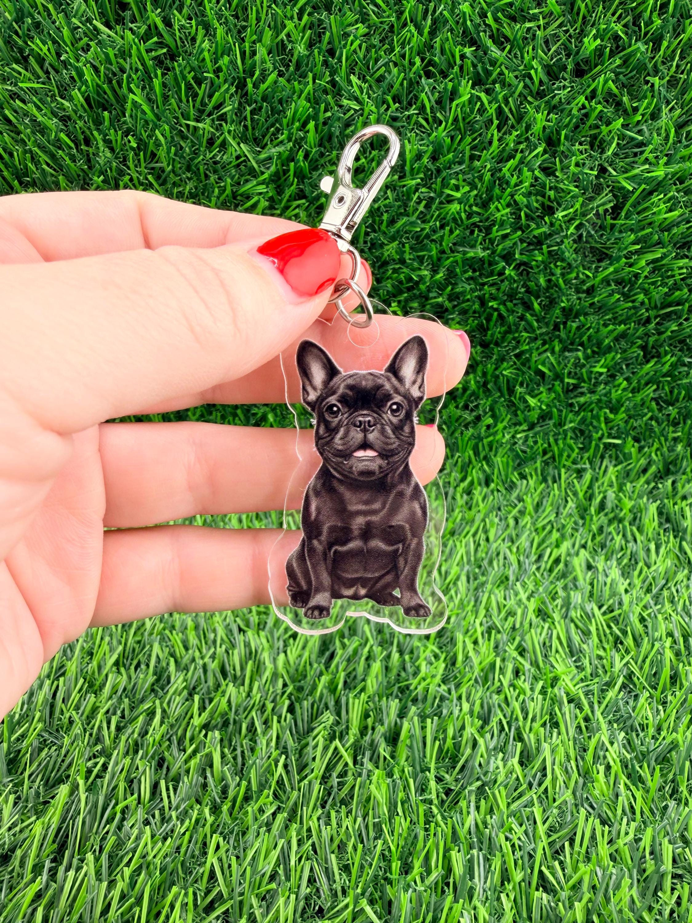 Frenchie Black French Bulldog Keychain