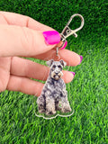 Kerry Blue Terrier Dog Keychain