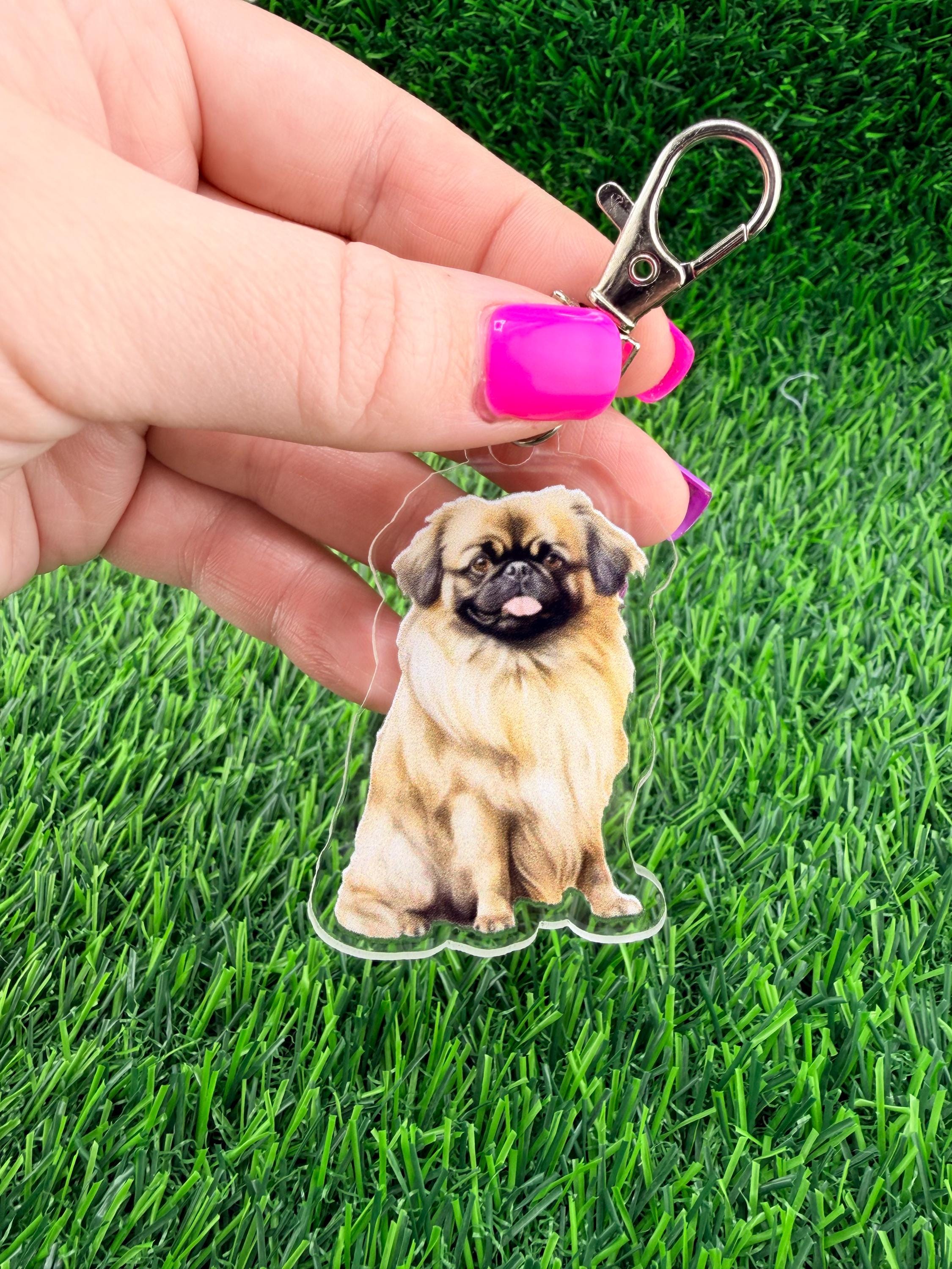 Pekingese Dog Keychain