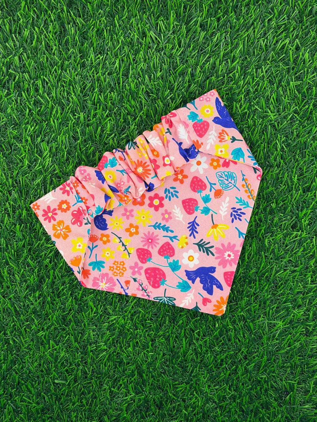 Spring Garden Scrunchie Bandana
