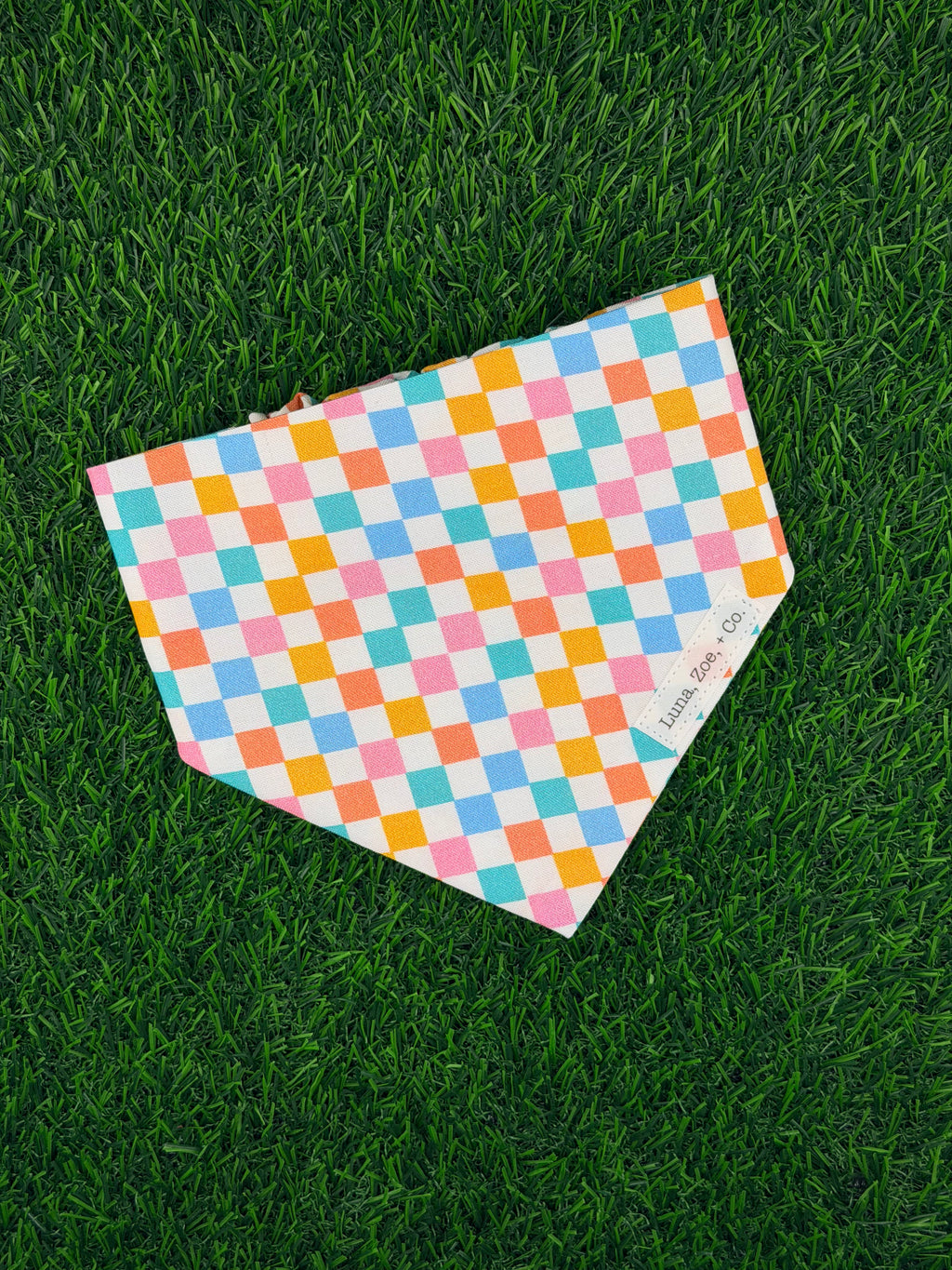 Retro Check Bandana