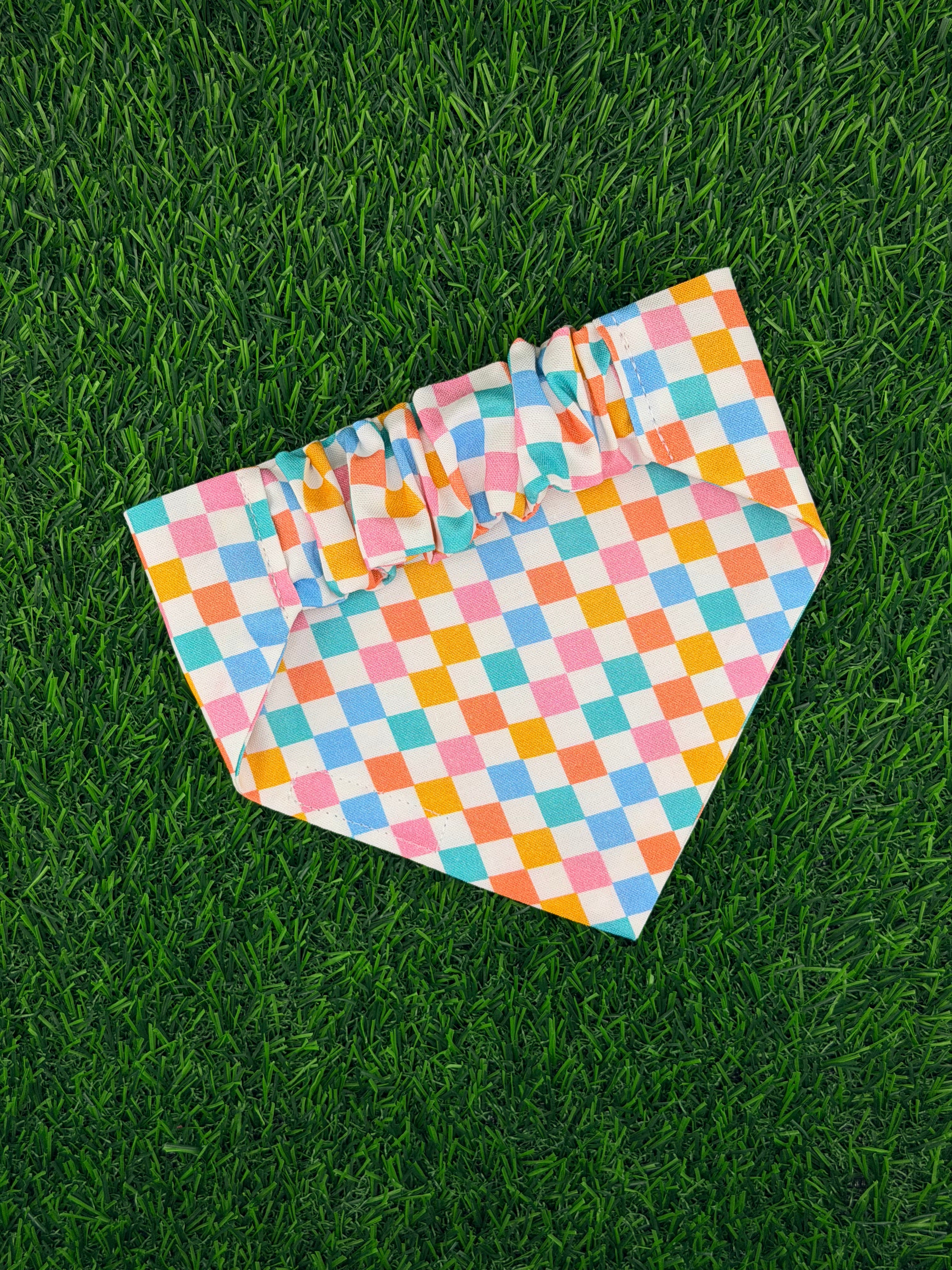 Retro Check Bandana