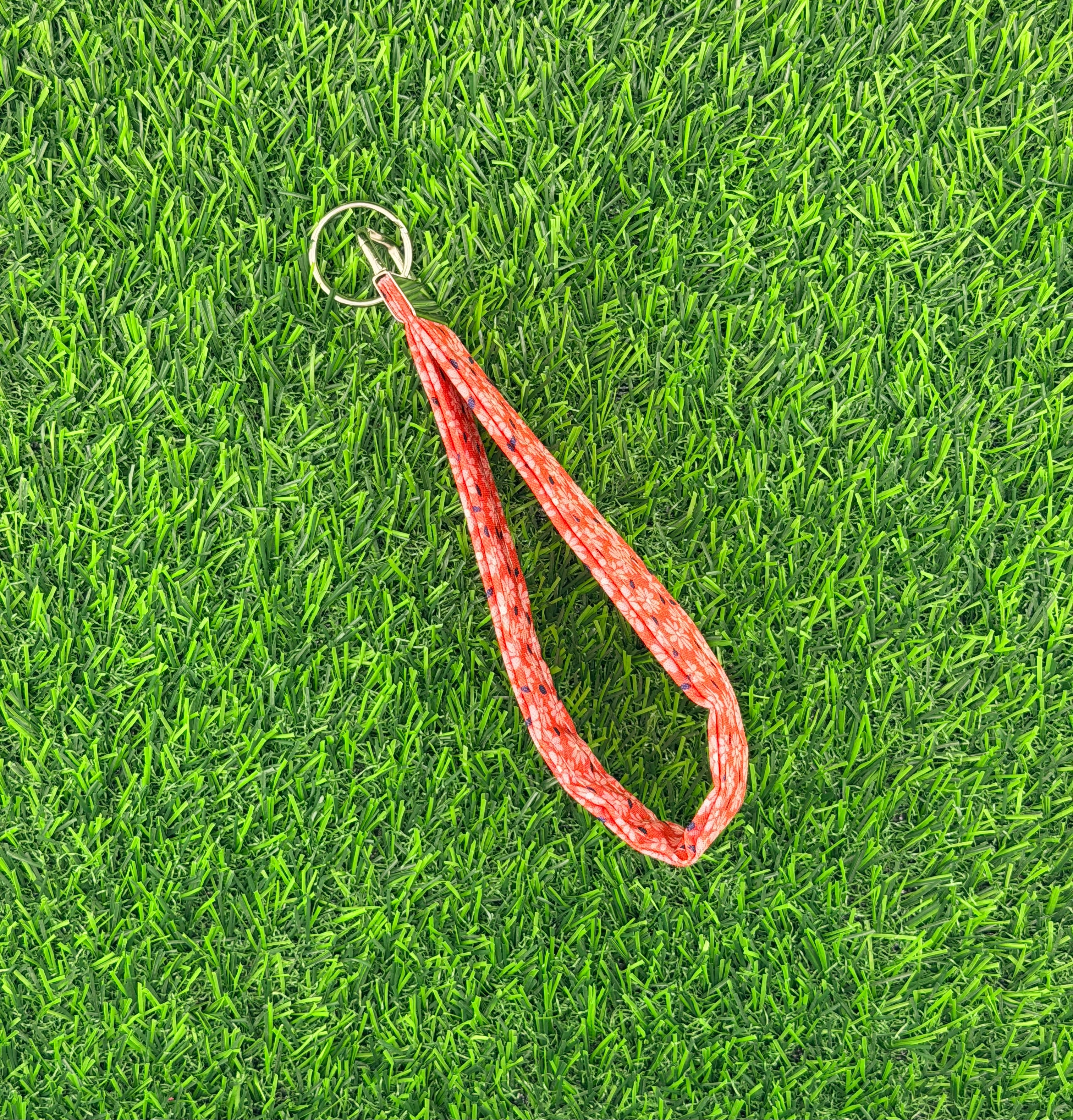 Ditsy Coral Wristlet