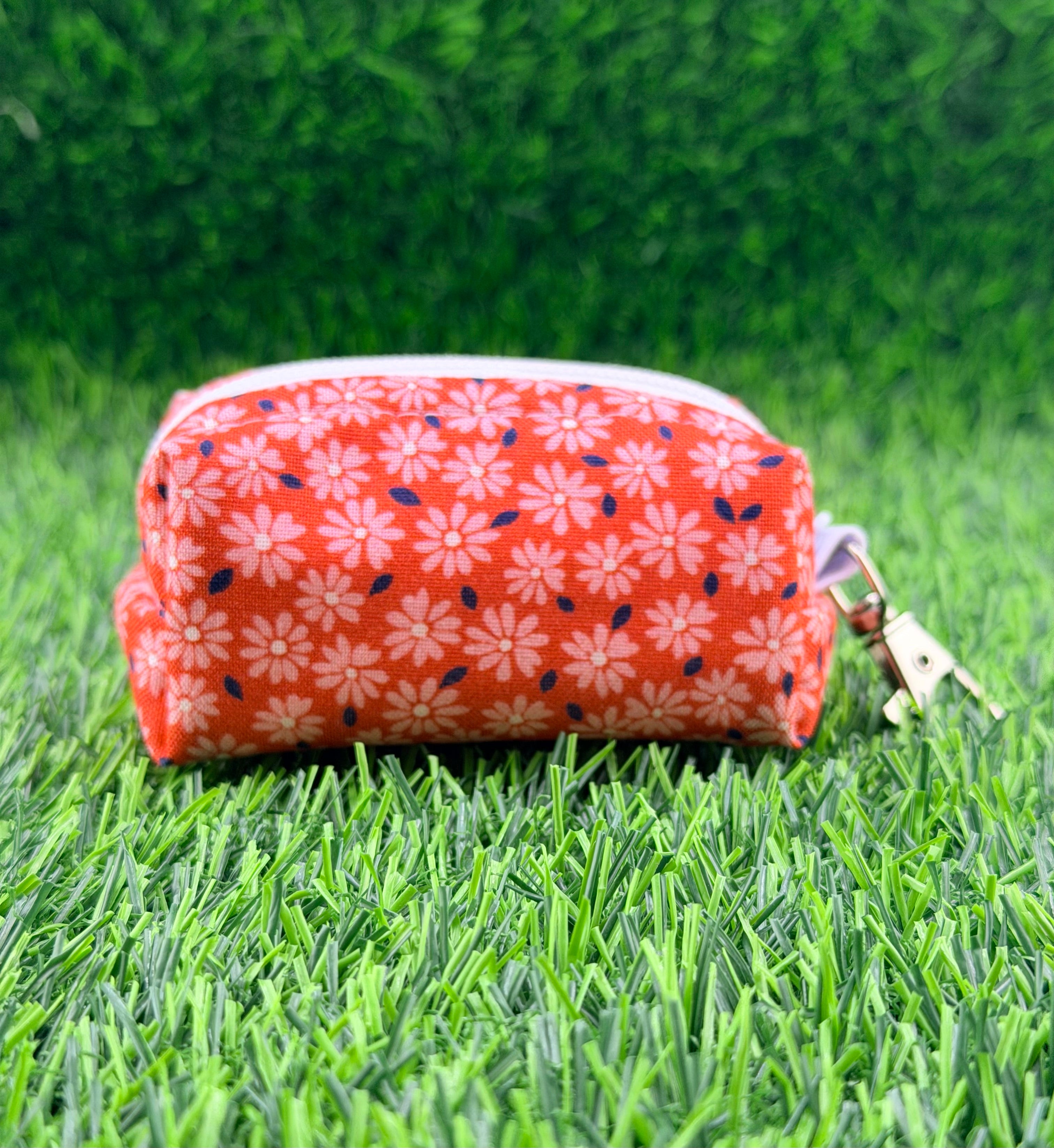 Ditsy Coral Poop Bag Holder