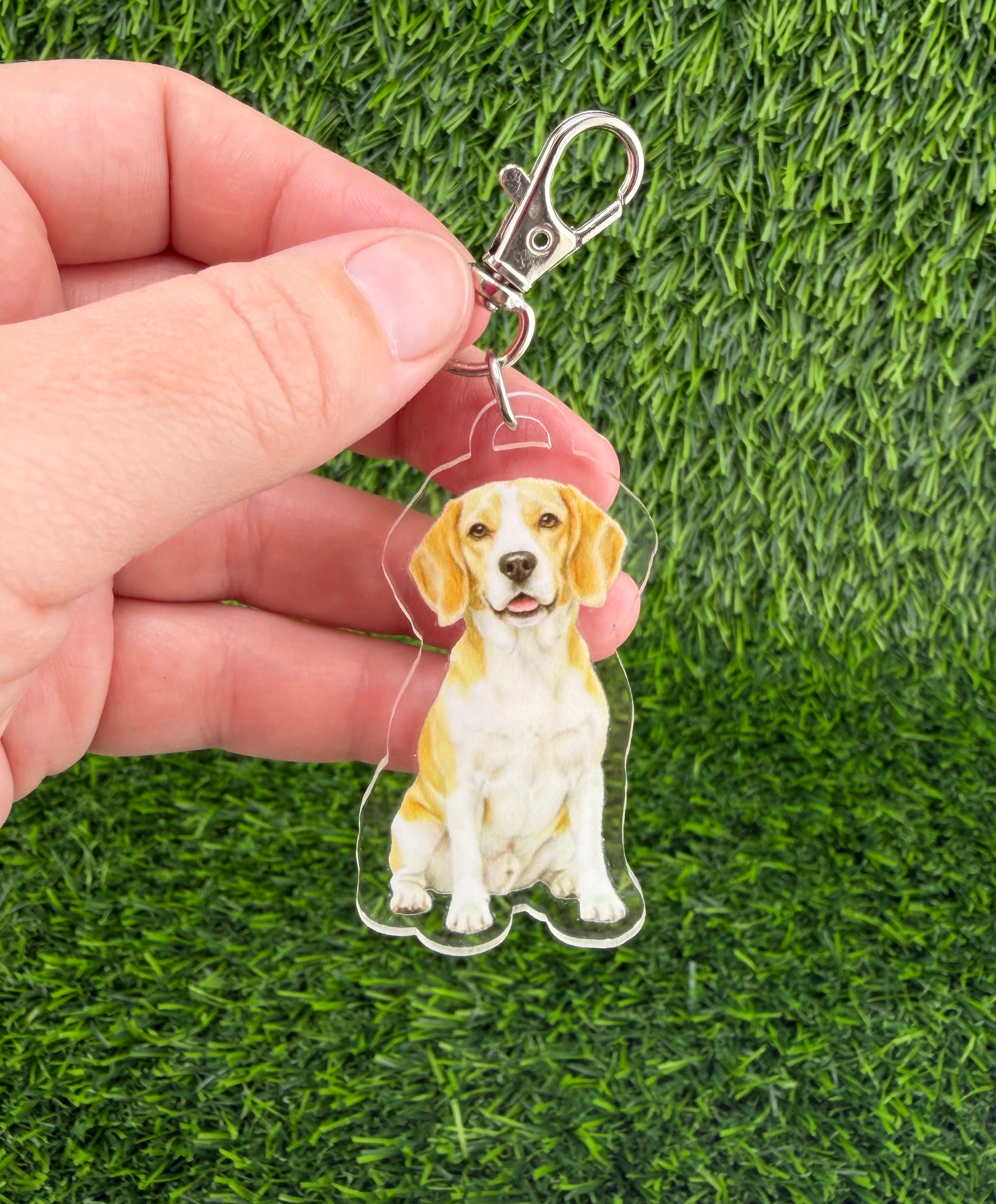 Beagle Lemon Keychain