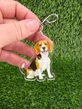 Beagle Tricolor Keychain