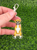Boxer Tan Keychain