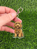 Cavapoo Chocolate Keychain