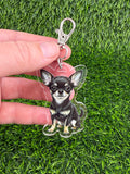 Chihuahua Black Keychain