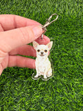 Chihuahua Cream Keychain