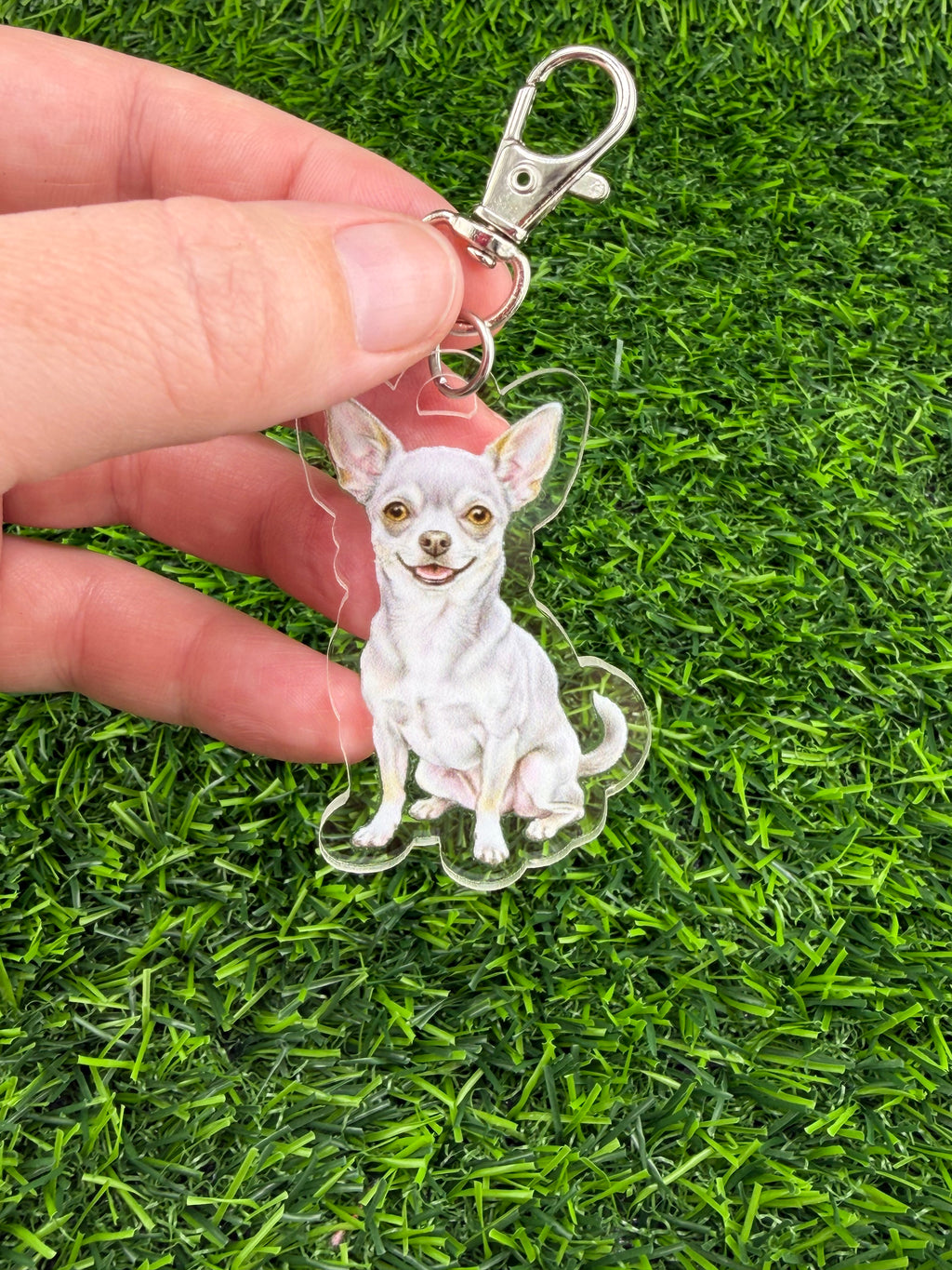 Chihuahua Lilac Keychain