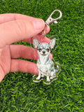 Chihuahua Merle Keychain