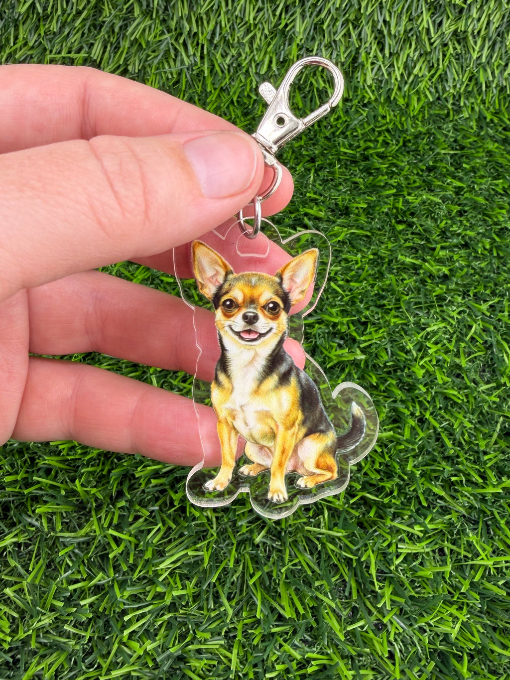 Chihuahua Sable Keychain