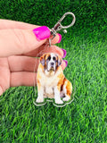 St. Bernard Dog Keychain
