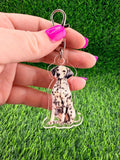 Dalmatian Dog Keychain