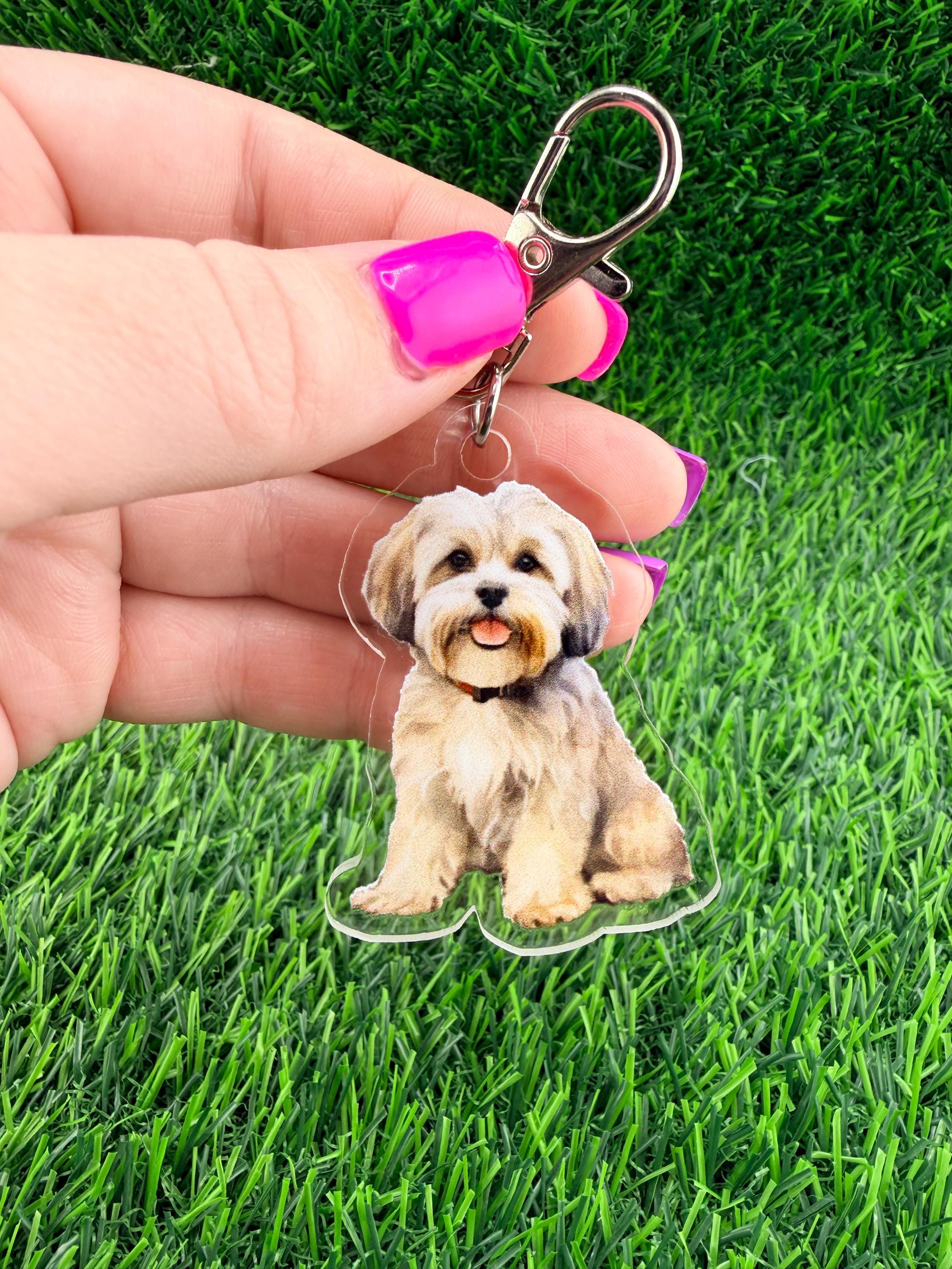 Lhasa apso Dog Keychain
