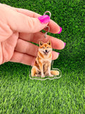 Akita Inu Dog Keychain