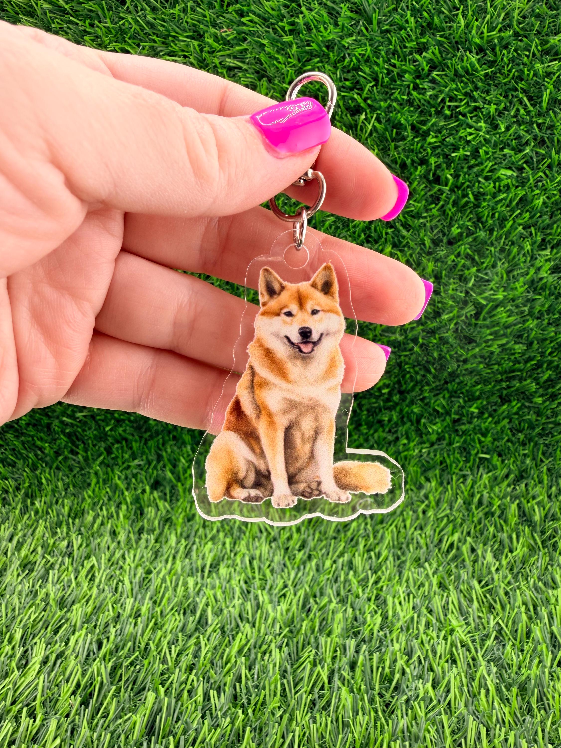 Akita Inu Dog Keychain