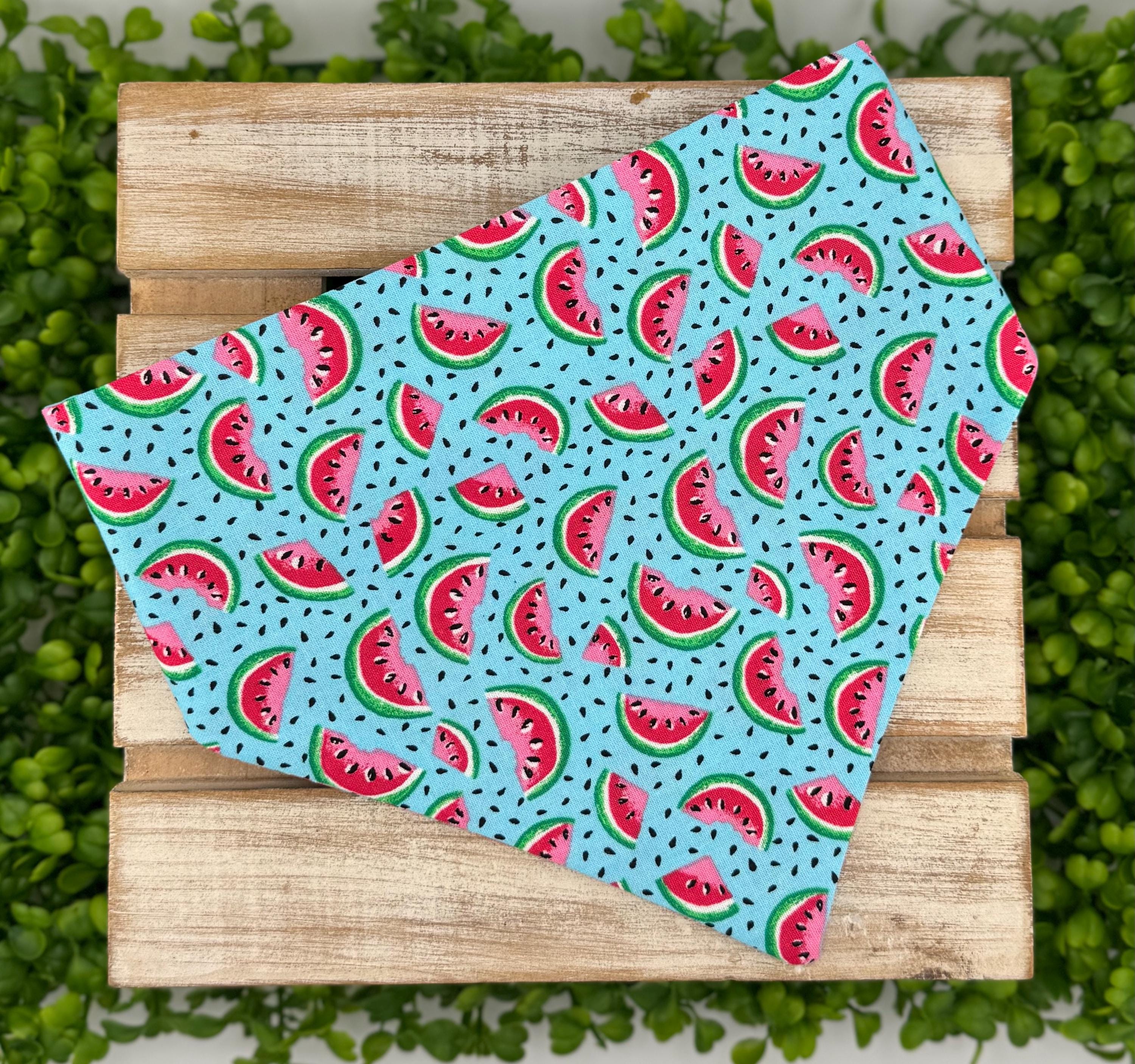 Watermelon Scrunchie Dog Bandana
