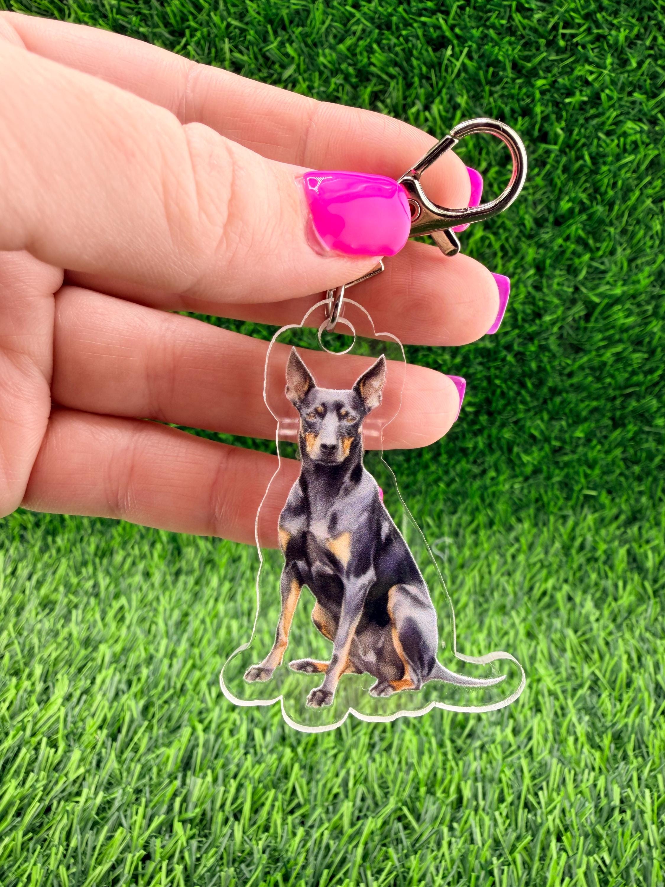 German Pinscher Dog Keychain