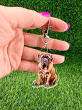English Mastiff Dog Keychain