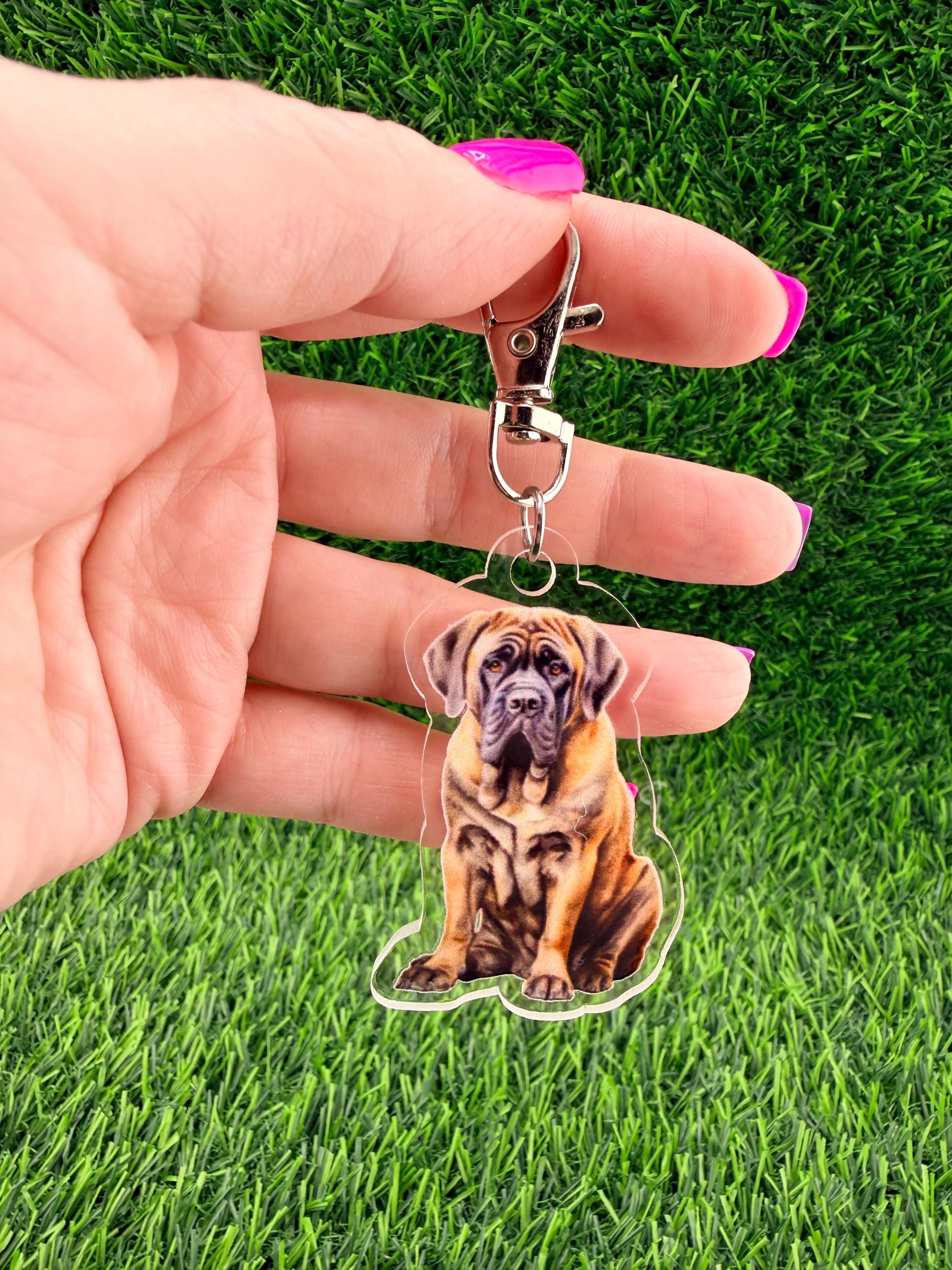 English Mastiff Dog Keychain