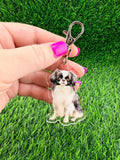Japanese Chin Dog Keychain