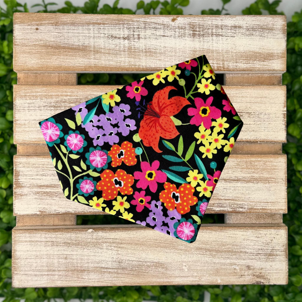 Floral Scrunchie Dog Bandana