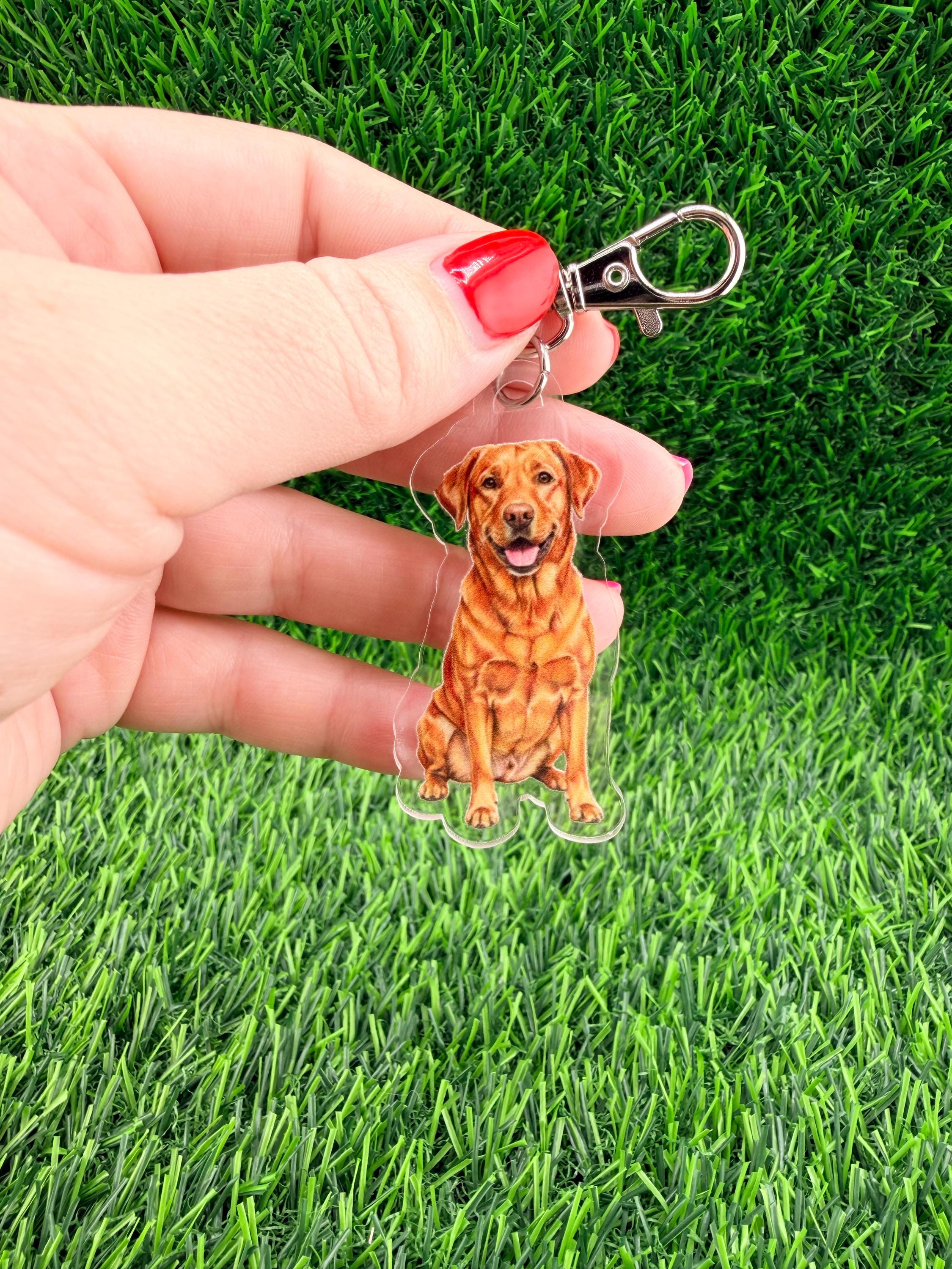 Labrador Retriever Fox Red Lab Dog Keychain