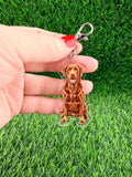 Labrador Retriever Chocolate Lab Dog Keychain