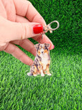 Australian Shepherd Keychain